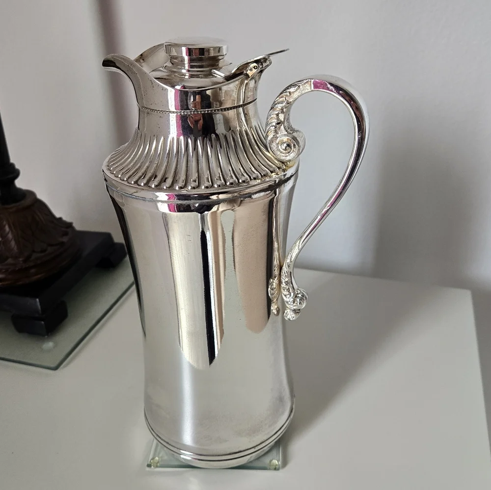 Vintage Insulated Silver Carafe/Pitcher - Picture 1 of 13